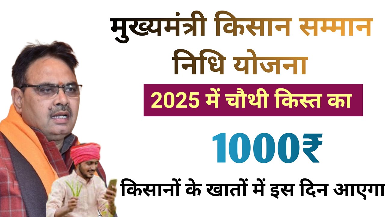 Rajasthan CM Kisan Samman Nidhi 4th Installment Date 2025